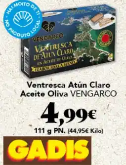 Gadis VENGARCO Ventresca Atún Claro Aceite Oliva oferta