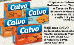 Gadis CALVO Mejillones En Escabeche, Escabeche Picante, en Salsa de Vieira al Natural oferta