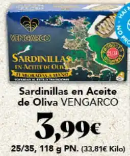 Gadis VENGARCO Sardinillas en Aceite de Oliva oferta