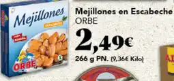 Gadis ORBE Mejillones en Escabeche oferta