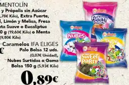 Gadis IFA ELIGES Caramelos Palo Nubes Surtidas o Goma Bolsa oferta