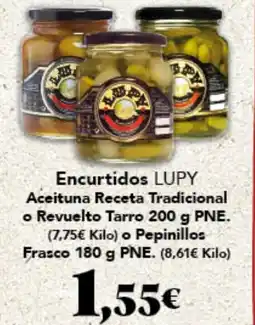 Gadis LUPY Encurtidos Aceituna Receta Tradicional o Revuelto Tarro o Pepinillos Frasco oferta
