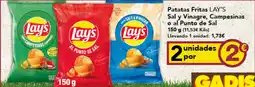 Gadis LAY'S Patatas Fritas Sal y Vinagre, Campesinas o al Punto de Sal oferta