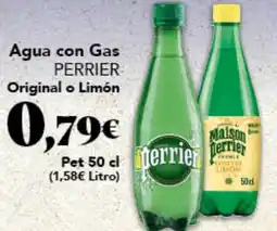 Gadis PERRIER Agua con Gas Original o Limón oferta