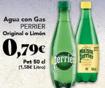 Gadis PERRIER Agua con Gas Original o Limón oferta