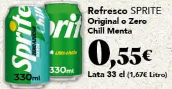 Gadis SPRITE Refresco Original o Zero Chill Menta oferta