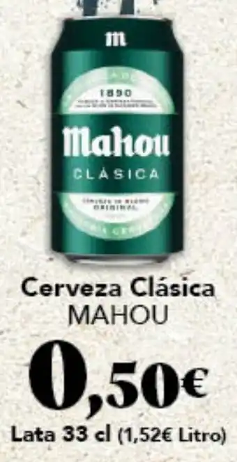 Gadis MAHOU Cerveza Clásica oferta