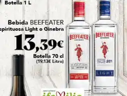 Gadis BEEFEATER Bebida Espirituosa Light o Ginebra oferta