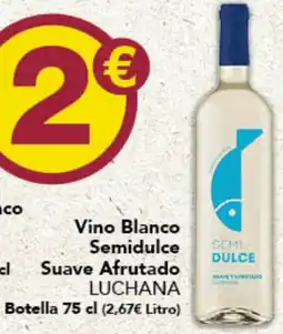 Gadis LUCHANA Vino Blanco Semidulce cl Suave Afrutado oferta