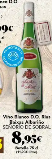 Gadis SEÑORÍO DE SOBRAL Vino Blanco D.O. Rías Baixas Albariño oferta