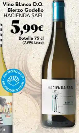 Gadis HACIENDA SAEL Vino Blanco D.O. Bierzo Godello oferta