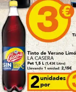 Gadis LA CASERA Casera Tinto de Verano Limón oferta