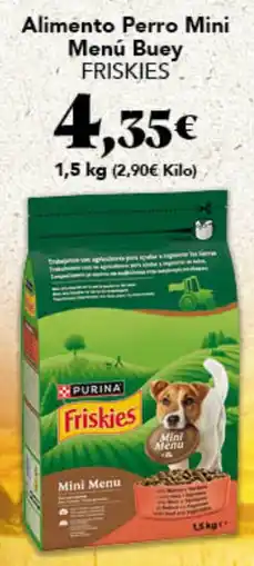 Gadis FRISKIES Alimento Perro Mini Menú Buey oferta