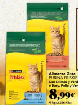 Gadis PURINA FRISKIES Alimento Gato Con Salmón y Verduras o Buey, Pollo y Verduras oferta