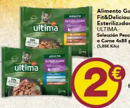 Gadis ULTIMA Alimento Gato Fit&Delicious Esterilizados Selección Pescado o carne oferta