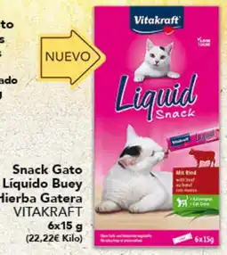 Gadis VITAKRAFT Snack Gato Líquido Buey Hierba Gatera oferta