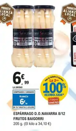 E.Leclerc BAIGORRI Espárrago d.o.navarra 8/12 frutos oferta