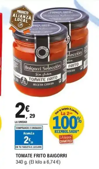 E.Leclerc BAIGORRI Tomate frito oferta