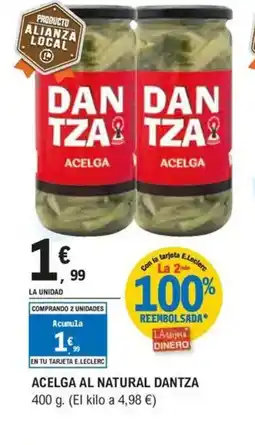 E.Leclerc DANTZA Acelga al natural oferta