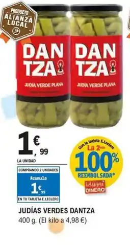 E.Leclerc DANTZA Judías verdes oferta