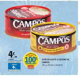E.Leclerc CAMPOS Atún en aceite o escabeche oferta