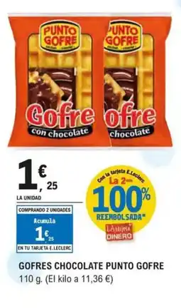 E.Leclerc GOFRE Gofres chocolate punto oferta