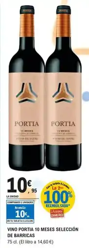 E.Leclerc Vino portia 10 meses selección de barricas oferta