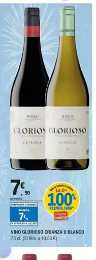 E.Leclerc Vino glorioso crianza o blanco oferta