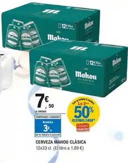 E.Leclerc MAHOU CLÁSICA Cerveza oferta