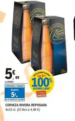 E.Leclerc Cerveza rivera reposada oferta