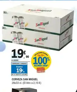E.Leclerc SAN MIGUEL Cerveza oferta