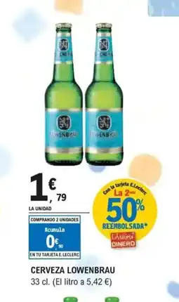 E.Leclerc LOWENBRAU Cerveza oferta