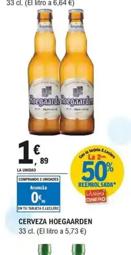 E.Leclerc HOEGAARDEN Cerveza oferta