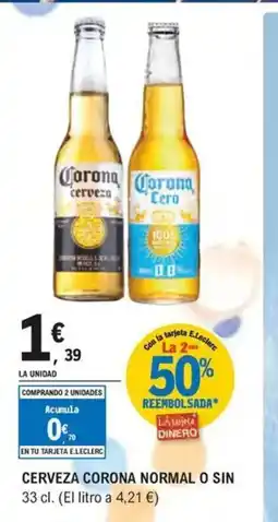 E.Leclerc Cerveza corona normal o sin oferta