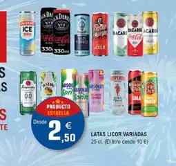 E.Leclerc Latas licor variadas oferta