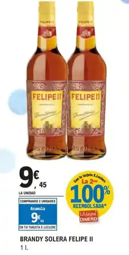 E.Leclerc FELIPE II Brandy solera oferta