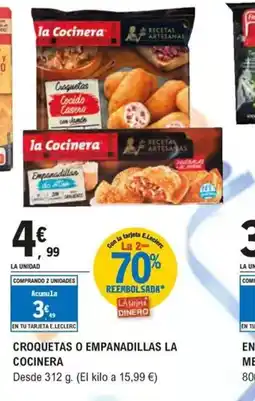 E.Leclerc LA COCINERA Croquetas o empanadillas oferta