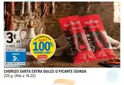 E.Leclerc GOIKOA Chorizo sarta extra dulce o picante oferta