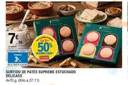 E.Leclerc ESTUCHADO Surtido de patés supreme oferta
