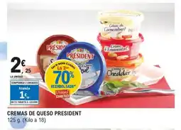 E.Leclerc PRESIDENT Cremas de queso oferta