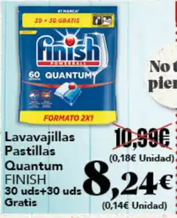 Gadis FINISH Lavavajillas Pastillas Quantum oferta