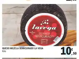 E.Leclerc LA VEGA Queso mezcla semicurado oferta