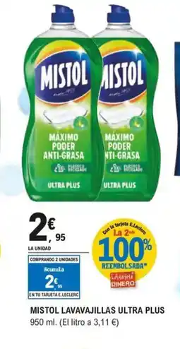 E.Leclerc MISTOL Lavavajillas ultra plus oferta