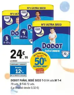 E.Leclerc DODOT Pañal bebé seco oferta