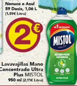 Gadis MISTOL Lavavajillas Mano Concentrado Ultra Plus oferta