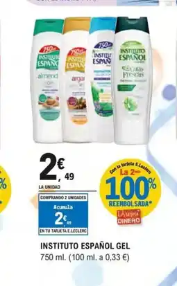 E.Leclerc INSTITUTO ESPAÑOL Gel oferta