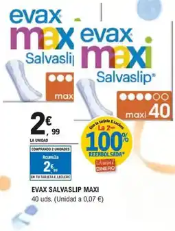 E.Leclerc EVAX Salvaslip maxi oferta