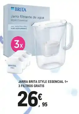 E.Leclerc Jarra brita style essencial 1+ 3 filtros gratis oferta