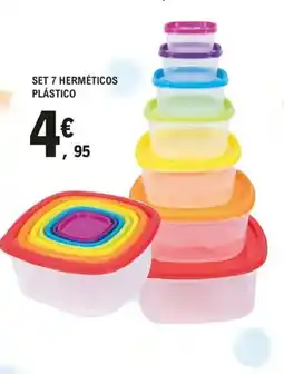 E.Leclerc Set 7 herméticos plástico oferta