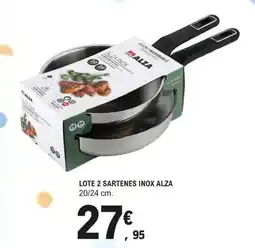 E.Leclerc Lote 2 sartenes inox alza oferta